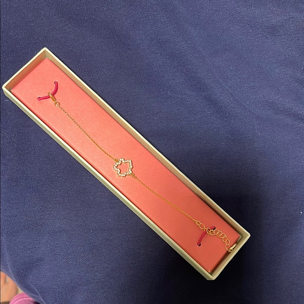 Ted Baker London Gold Bracelet with Crystal Accent